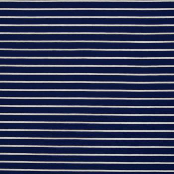 Baumwolljersey Isa Streifen Blau/Weiß  by Swafing